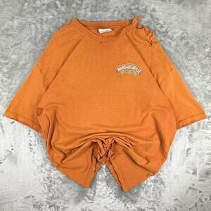 Distressed Vintage Jimmy Buffets Margaritaville Las Vegas Orange T-shirt XL